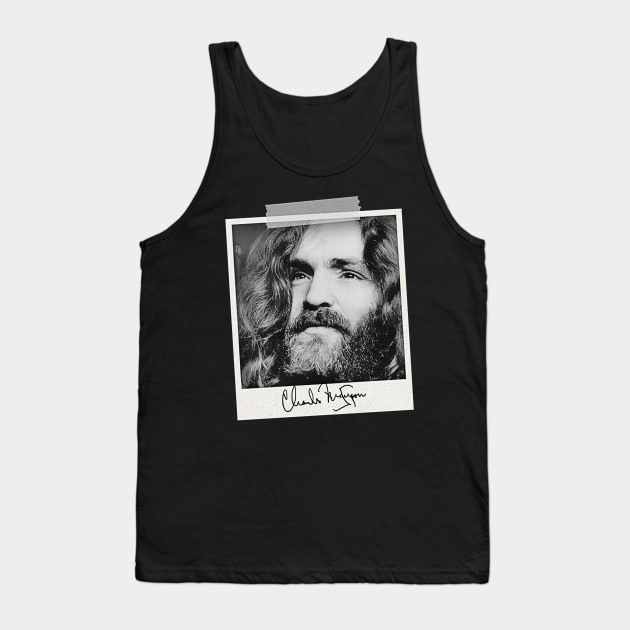 Charles Manson American Cult Leader The Manson Family Murderer Tank Top by hrambut